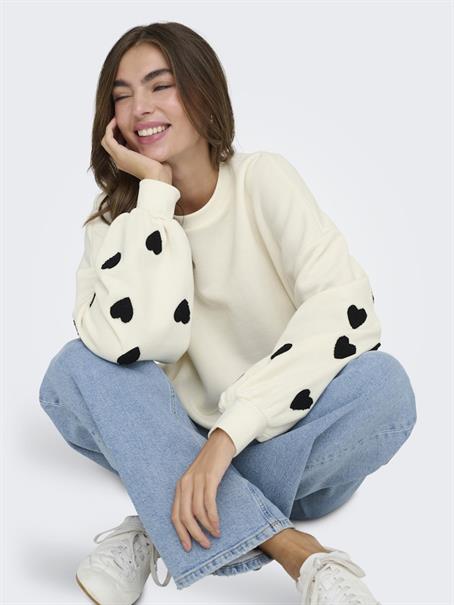 ONLMACY L/S O-NECK BOX CC SWT NOOS cloud dancer