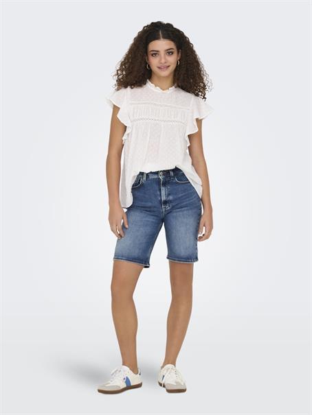 ONLMADISON BLUSH HW SHORTS DNM CRO NOOS medium blue denim