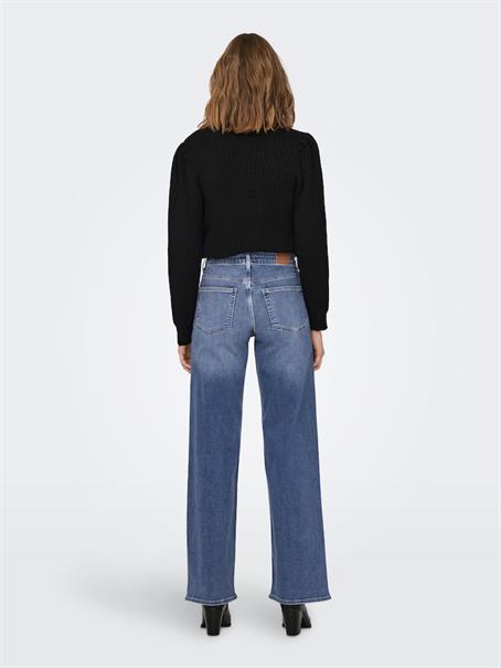 ONLMADISON BLUSH HW WIDE DNM DOT372 NOOS medium blue denim