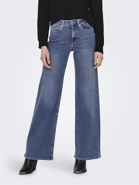 ONLMADISON BLUSH HW WIDE DNM DOT372 NOOS medium blue denim