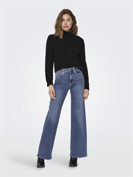 ONLMADISON BLUSH HW WIDE DNM DOT372 NOOS medium blue denim