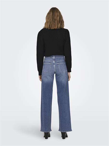 ONLMADISON BLUSH HW WIDE DNM DOT372 NOOS medium blue denim