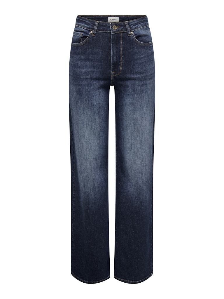 Only Damen Jeans ONLMADISON BLUSH HW WIDE REA081 Wide Fit - Blau - Dark Blu günstig online kaufen