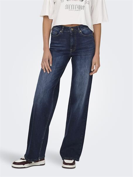 ONLMADISON BLUSH HW WIDE DNM REA081 NOOS dark blue denim