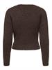 ONLMAGGIE LS LACE MIX CROSS ONECK KNT coffee bean