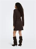 ONLMAGGIE LS LACE MIX CROSS ONECK KNT coffee bean