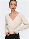 ONLMAGGIE LS LACE MIX CROSS ONECK KNT island fossil