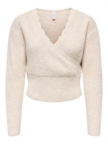 ONLMAGGIE LS LACE MIX CROSS ONECK KNT island fossil