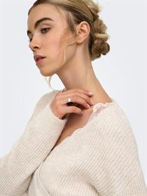 ONLMAGGIE LS LACE MIX CROSS ONECK KNT island fossil