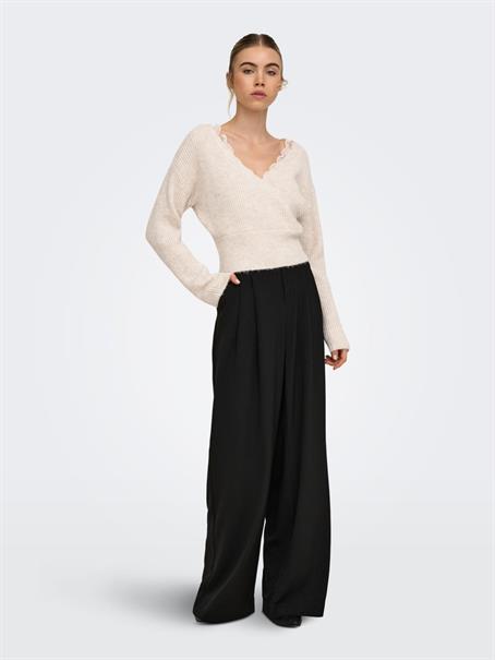ONLMAGGIE LS LACE MIX CROSS ONECK KNT island fossil