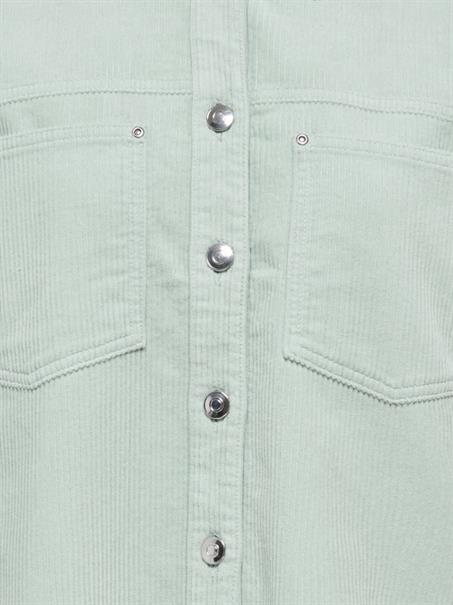 ONLMAIKO-BITTEN L/S CORD SHACKET CC PNT jadeite