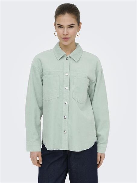 ONLMAIKO-BITTEN L/S CORD SHACKET CC PNT jadeite