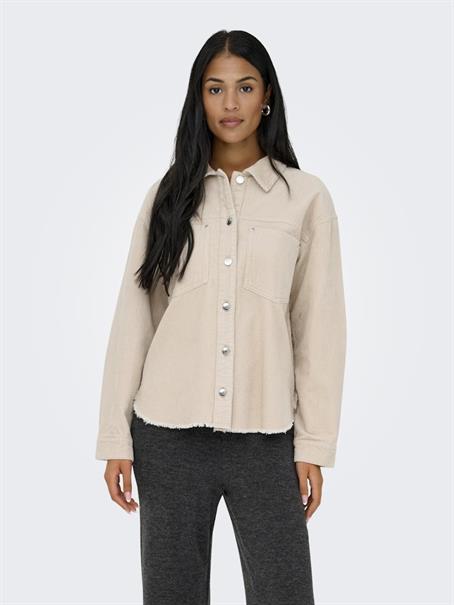 ONLMAIKO-BITTEN L/S CORD SHACKET CC PNT pumice stone