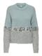 ONLMAINE LIFE LS SEQUIN BLOCK O-NECK KNT arona