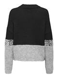ONLMAINE LIFE LS SEQUIN BLOCK O-NECK KNT black
