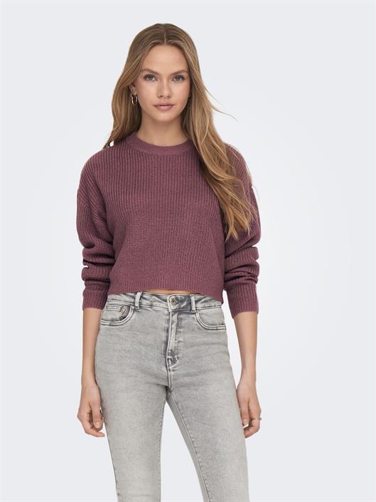 onlmalavi-l-s-cropped-pullover-knt-noos-rose-brown