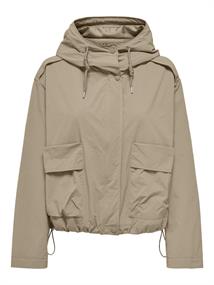 ONLMAMBA LIFE SHORT PARKA JACKET CC OTW white pepper