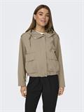 ONLMAMBA SHORT PARKA JACKET CC OTW white pepper