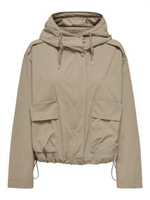 ONLMAMBA SHORT PARKA JACKET CC OTW white pepper