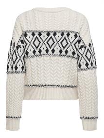 ONLMARENT L/S PULLOVER KNT NOOS cloud dancer