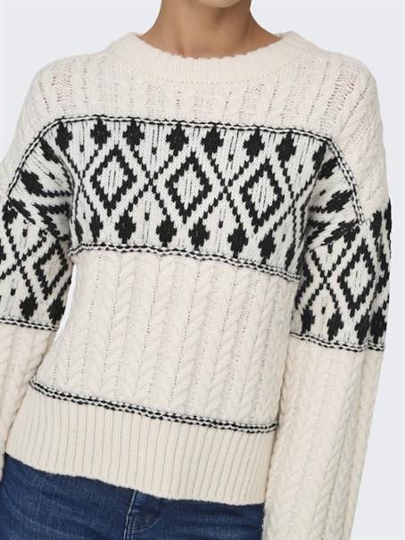ONLMARENT L/S PULLOVER KNT NOOS cloud dancer