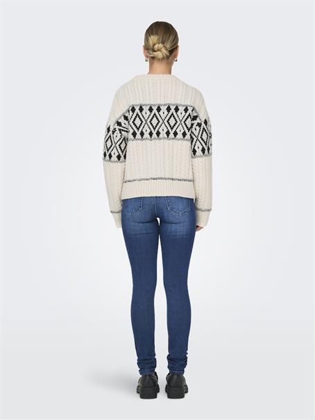 ONLMARENT L/S PULLOVER KNT NOOS cloud dancer