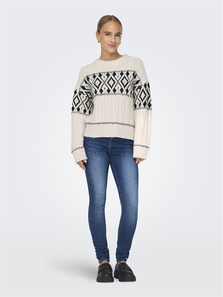 ONLMARENT L/S PULLOVER KNT NOOS cloud dancer