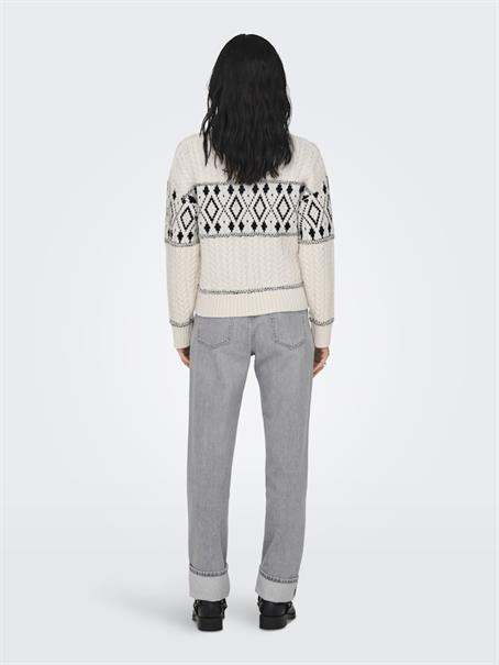 ONLMARENT L/S PULLOVER KNT NOOS cloud dancer