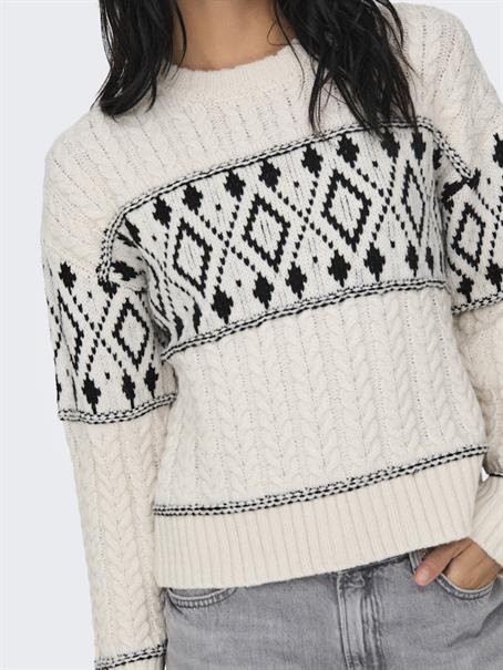 ONLMARENT L/S PULLOVER KNT NOOS cloud dancer