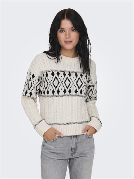 ONLMARENT L/S PULLOVER KNT NOOS cloud dancer
