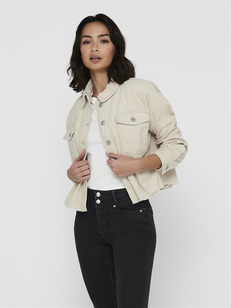 ONLMARINA-ENY LIFE L/S CORD JACKET PNT pumice stone
