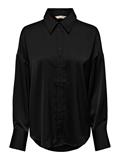 ONLMARTA LS OVERSIZE SATIN SHIRT WVN black