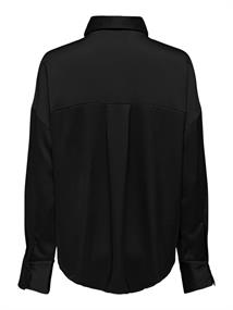 ONLMARTA LS OVERSIZE SATIN SHIRT WVN black