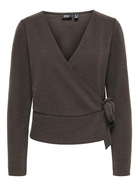 ONLMATTY WRAP CARDIGAN CS SWT chocolate torte