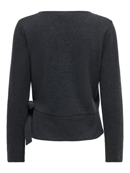 ONLMATTY WRAP CARDIGAN CS SWT dark grey melange