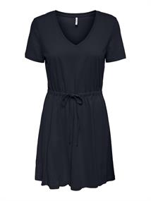 ONLMAY S/S V-NECK SHORT DRESS JRS dunkelblau1