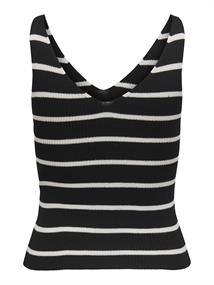 ONLMEDDI SL STRIPE V-NECK CC KNT black