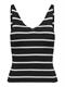ONLMEDDI SL STRIPE V-NECK CC KNT black