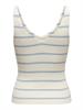 ONLMEDDI SL STRIPE V-NECK CC KNT cloud dancer