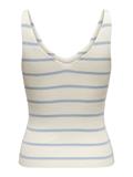ONLMEDDI SL STRIPE V-NECK CC KNT cloud dancer