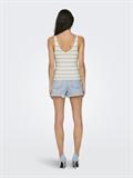 ONLMEDDI SL STRIPE V-NECK CC KNT cloud dancer