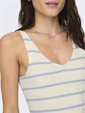 ONLMEDDI SL STRIPE V-NECK CC KNT cloud dancer