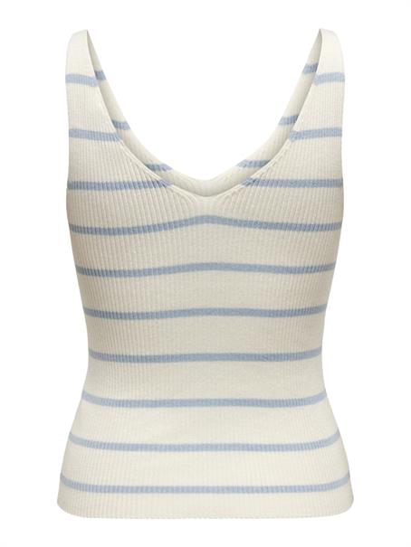 ONLMEDDI SL STRIPE V-NECK CC KNT cloud dancer