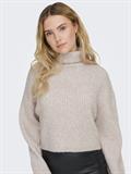 ONLMELANIE L/S ROLLNECK PULLOVER KNTNOOS oatmeal