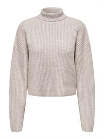 ONLMELANIE L/S ROLLNECK PULLOVER KNTNOOS oatmeal