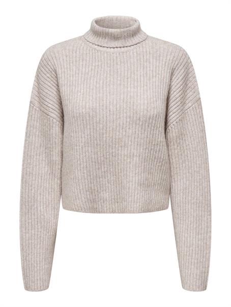 ONLMELANIE L/S ROLLNECK PULLOVER KNTNOOS oatmeal