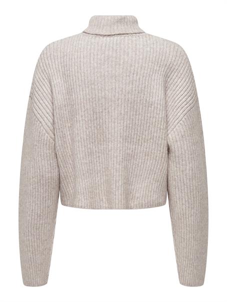 ONLMELANIE L/S ROLLNECK PULLOVER KNTNOOS oatmeal