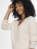 ONLMIA L/S WRAP CARDIGAN RP KNT ecru