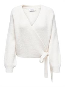 ONLMIA L/S WRAP CARDIGAN RP KNT ecru