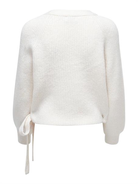 ONLMIA L/S WRAP CARDIGAN RP KNT ecru